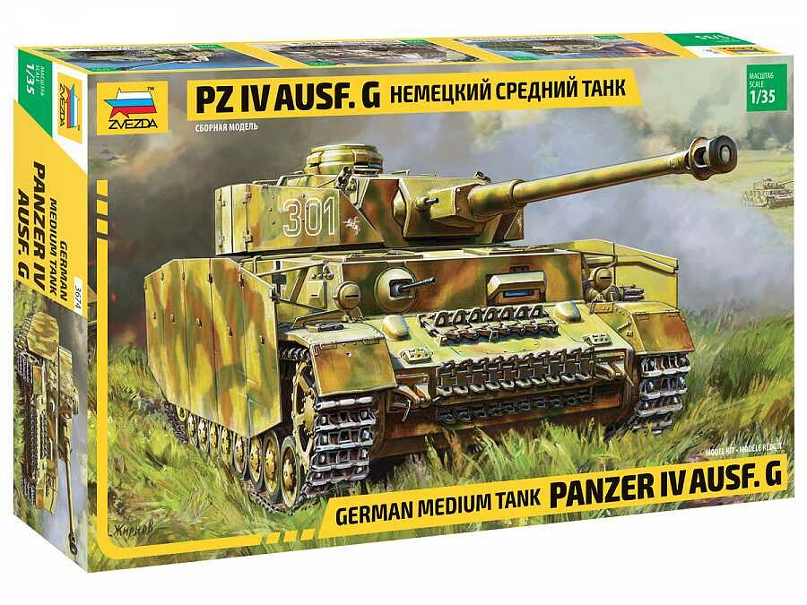 Zvezda Model Kit tank 3674 - Panzer IV Ausf.G (1:35) - 32-3674 - expresní doprava