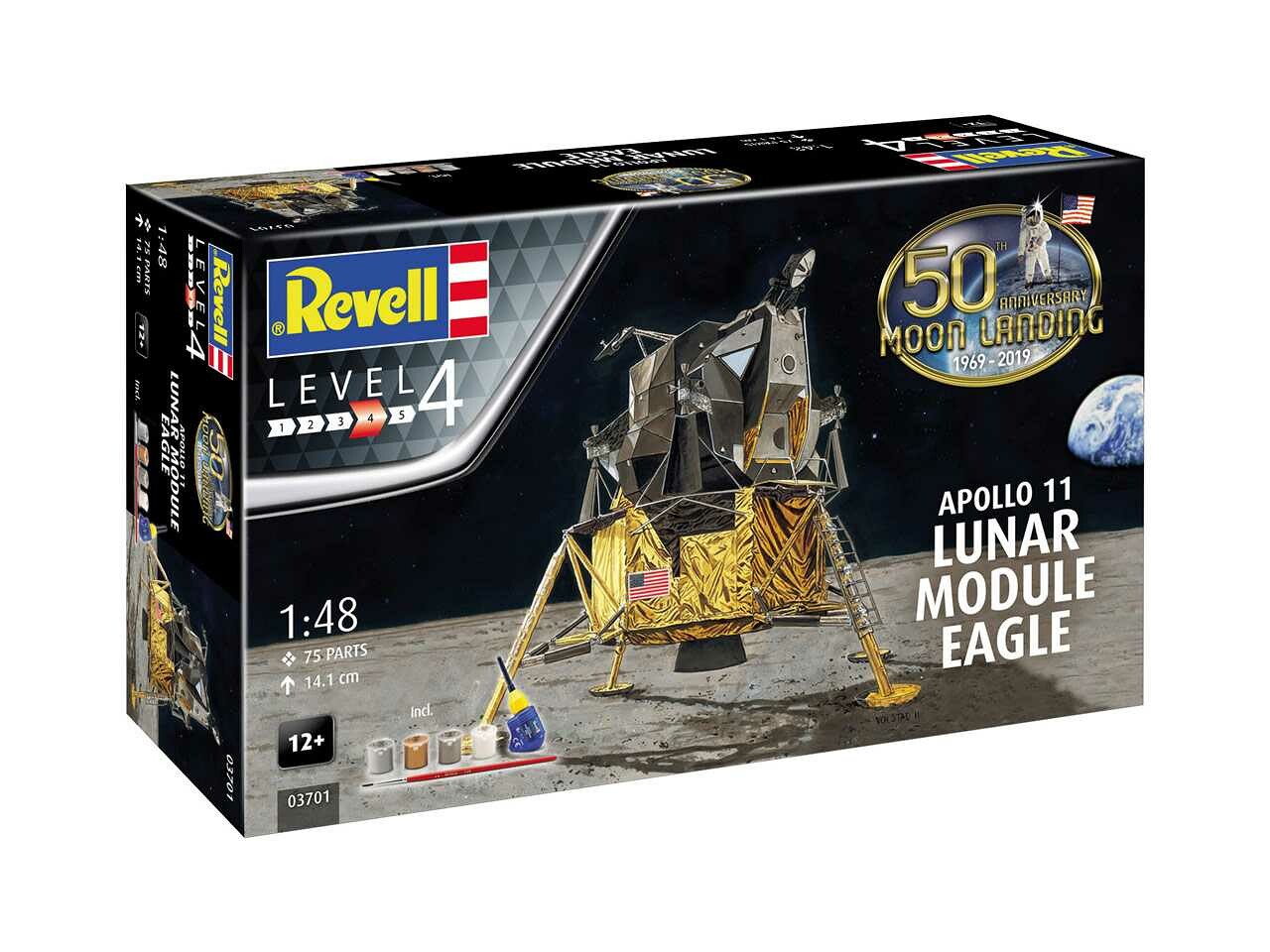 Revell Gift-Set 03701 - Apollo 11 Lunar Module "Eagle" (50 Years Moon Landing) (1:48) - 18-03701 - expresní doprava