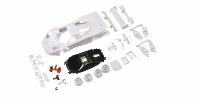 Kyosho Bodyshell McLaren F1 GTR Mini-Z + 2WD Rims (White Body) - K.MZN192 - expresní doprava