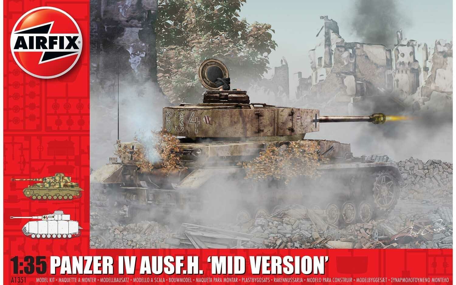 Airfix Classic Kit tank A1351 - Panzer IV Ausf.H, Mid Version (1:35) - 30-A1351 - expresní doprava