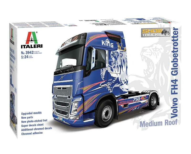 Italeri Model Kit truck 3942 - VOLVO FH4 Globetrotter Medium Roof (1:24) - 33-3942 - expresní doprava