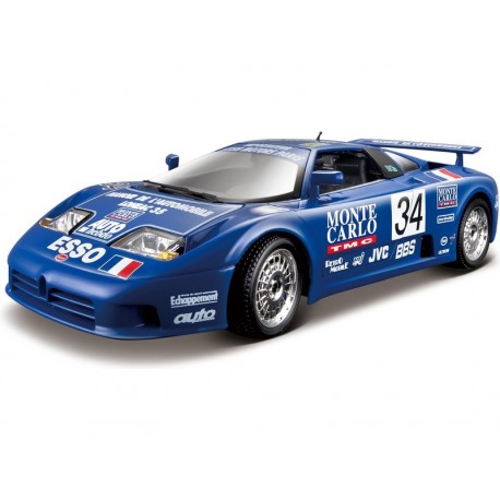 Bburago Plus Bugatti EB 110 Le Mans 1994 1:18 modrá