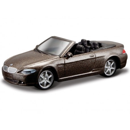 Bburago BMW 645 Ci Cabrio 1:64 hnědá metalíza