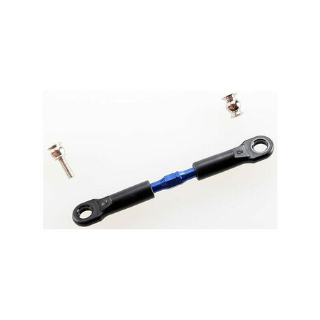 Traxxas aluminum adjustable connecting rod 39mm blue with ends