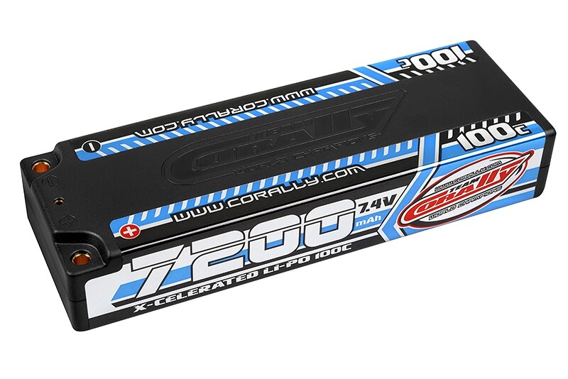 X-CELERATED 100C LiPo Stick Hardcase-7200mAh-7.4V-G4 (51,80Wh) - C-49720 - expresní doprava