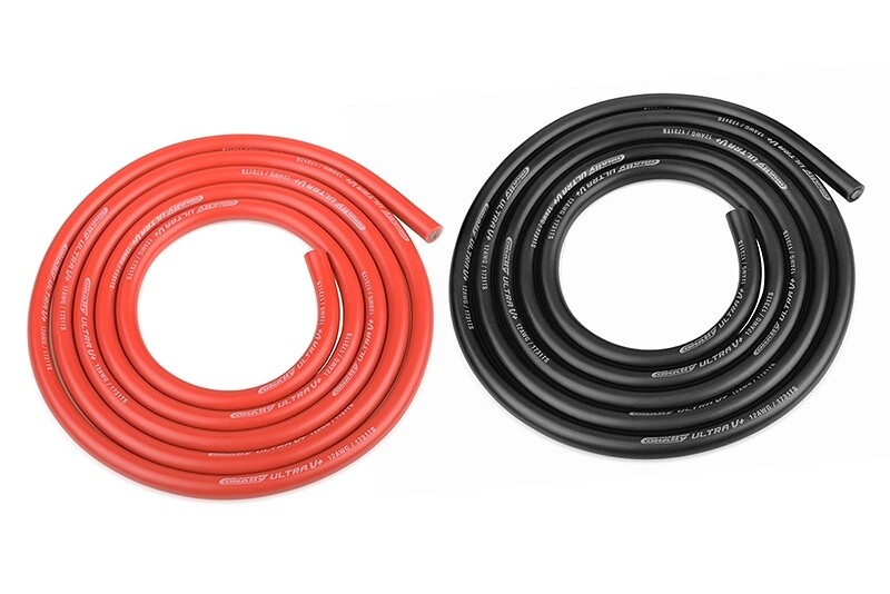 Team Corally Silikonový kabel 4,5qmm, 12AWG, 2x1metr, černý a červený - C-50112 - expresní doprava