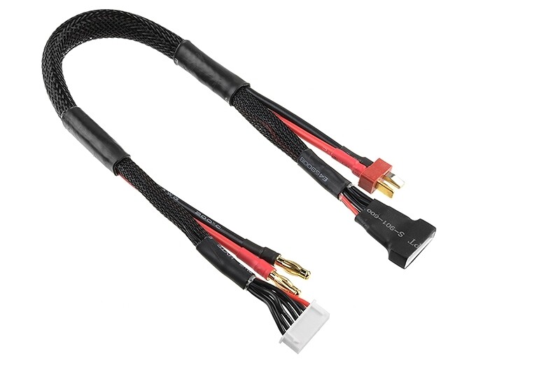 Team Corally Nabíjecí kabel - G4/6S XH na T-DYN/6S XH - 14 AWG/ULTRA V+ Silikon Kabel - 30cm - C-50284 - expresní doprava