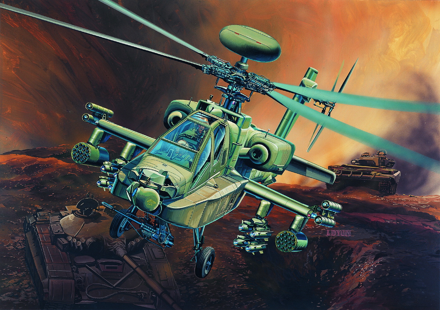 Academy Model Kit vrtulník 12268 - AH-64D LONGBOW (1:48) - 36-12268 - expresní doprava