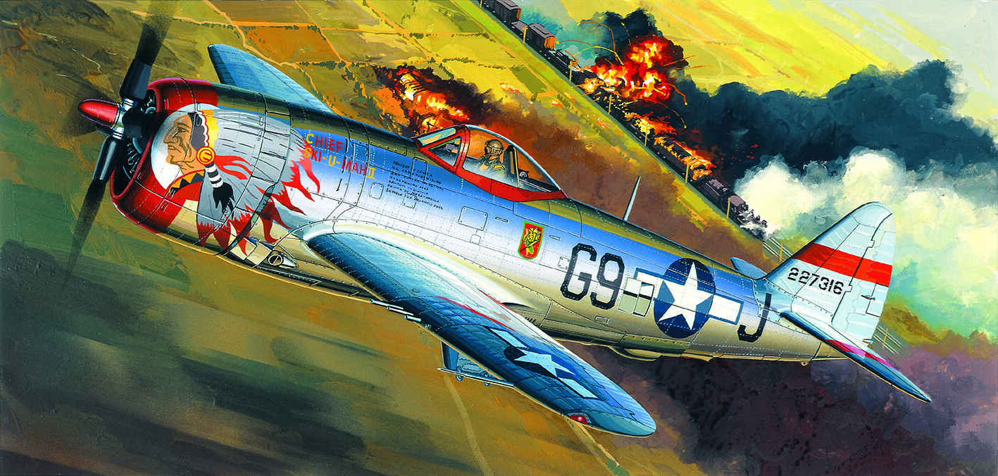 Academy Model Kit letadlo 12491 - P-47D "BUBBLE-TOP" (1:72) - 36-12491 - expresní doprava