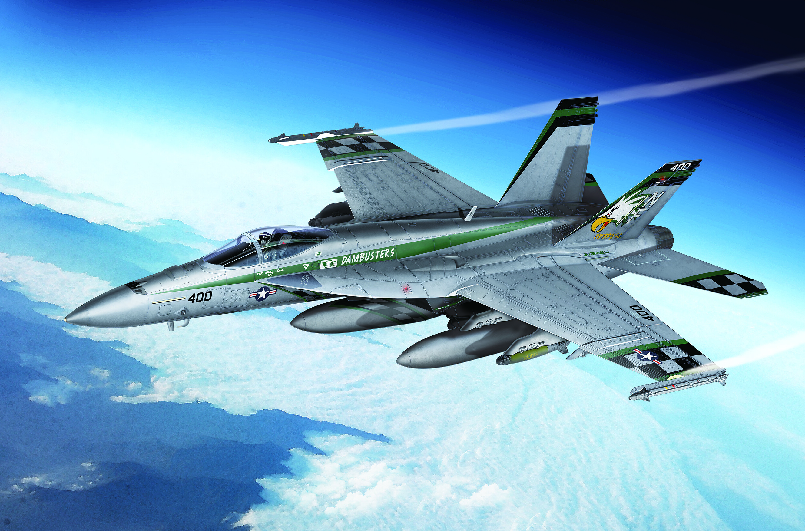 Model Kit lietadlo 12565 - USN F/A-18E "VFA-195 Chippy Ho" (1:72) [36-12565]