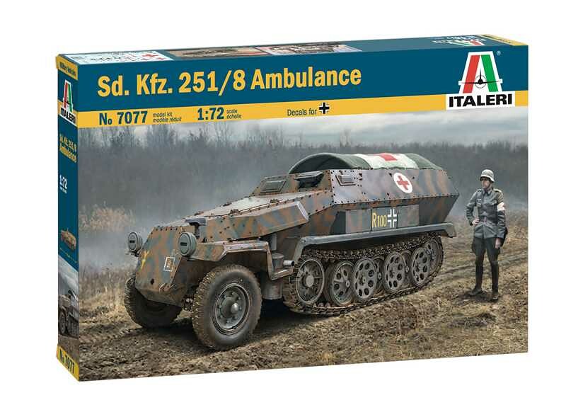 Italeri Model Kit military 7077 Sd.Kfz. 251: 8 Ambulance 1:72