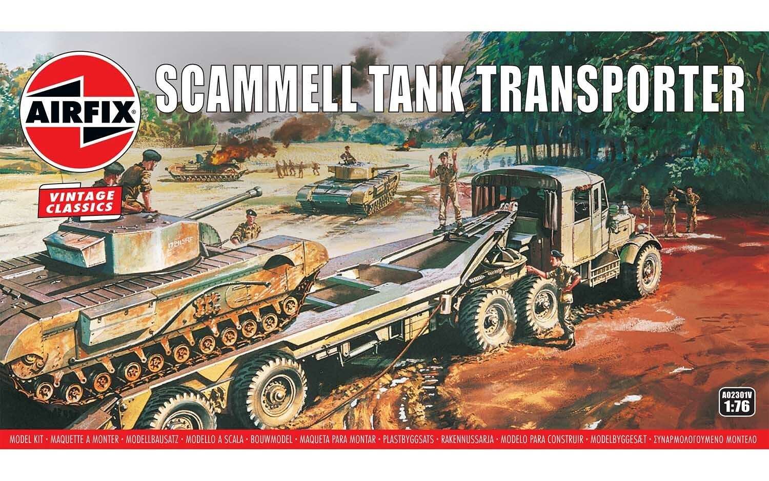 Airfix Classic Kit VINTAGE military A02301V Scammell Tank Transporter 1:76