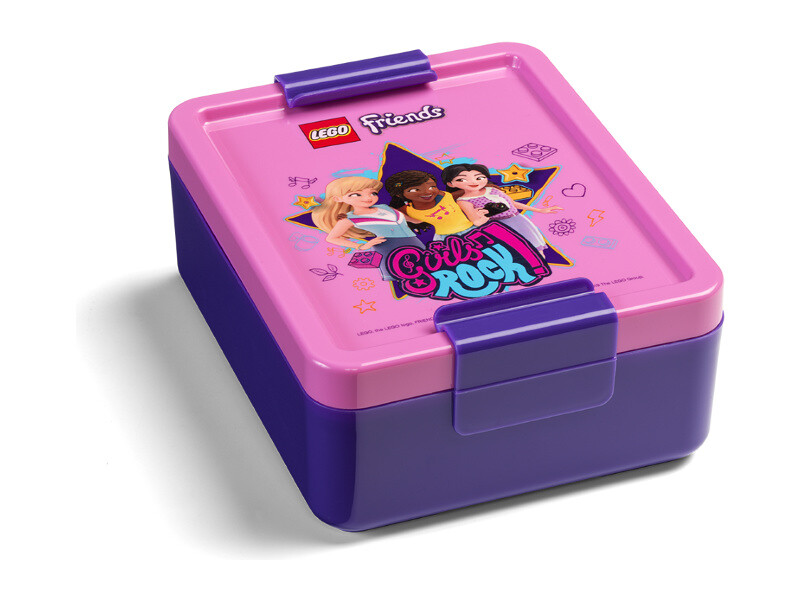 LEGO box na desiatu 170x135x69mm - Friends Girls Rock [LEGO40521734]