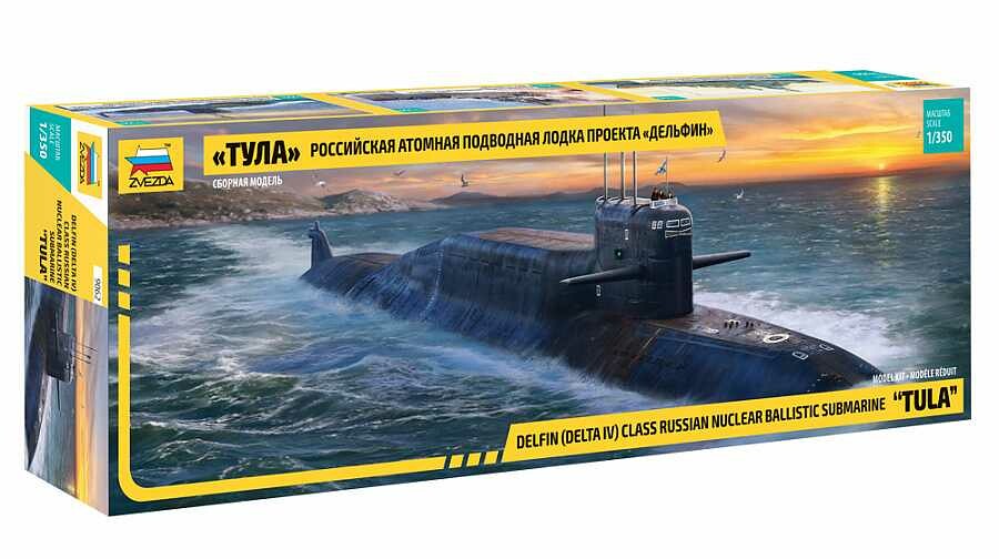 Zvezda Model Kit ponorka 9062 "Tula"Submarine Delfin/Delta IV Class 1:350