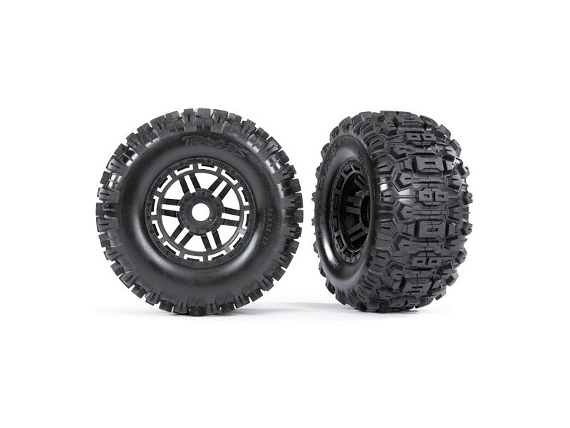 Traxxas kolo 2.8/3.6", disk černý, pneu Sledgehammer (2) - TRA8973 - expresní doprava