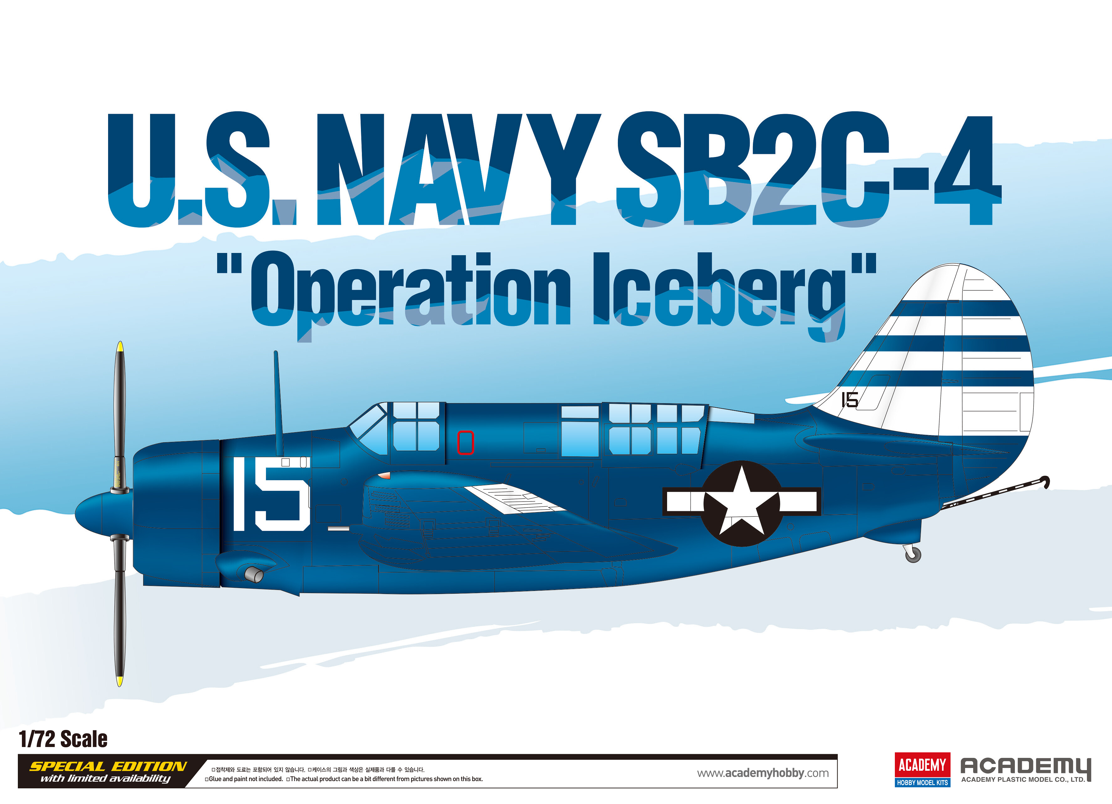 Academy Model Kit letadlo 12545 - U.S.Navy SB2C-4 "Operation Iceberg" LE: (1:72) - 36-12545 - expresní doprava