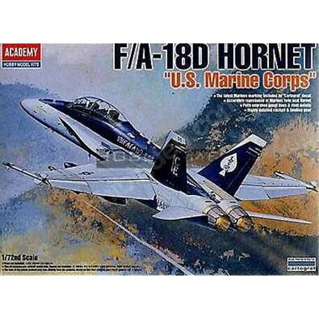 Model Kit letadlo 12422 - F/A 18D HORNET "US MARINES" (1:72)