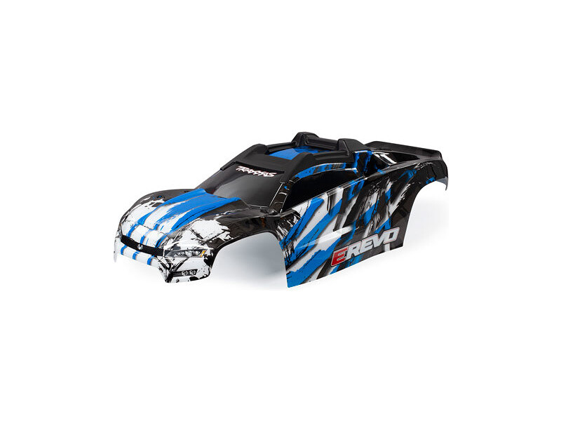 Traxxas karoséria E-Revo modrá zostavená [TRA8611X]