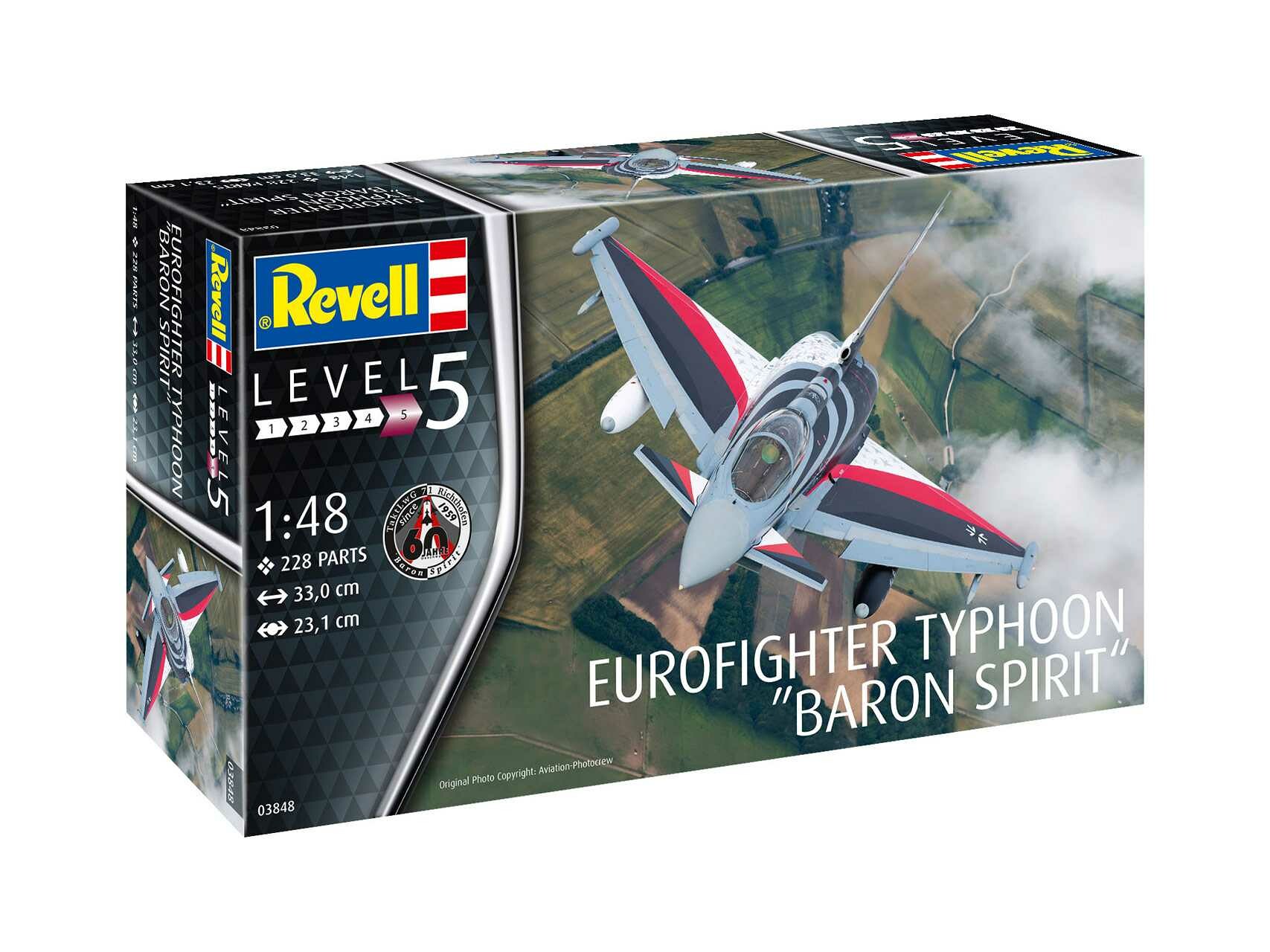 Revell Plastic ModelKit letadlo 03848 - Eurofighter Typhoon "BARON SPIRIT" (1:48) - 18-03848 - expresní doprava