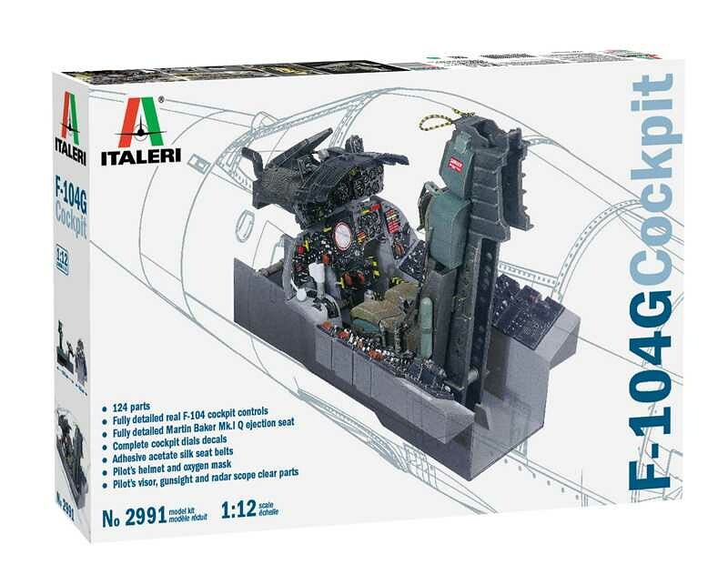 Italeri Model Kit kokpit 2991 - F-104 G STARFIGHTER COCKPIT (1:12) - 33-2991 - expresní doprava