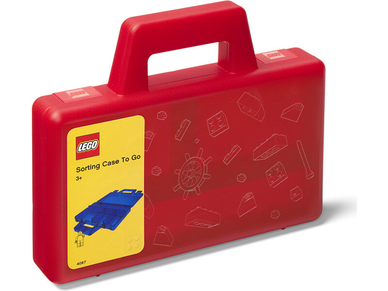 LEGO To Go úložný box s priehradkami - červená [LEGO40870001]