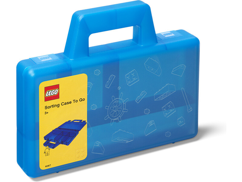 LEGO To Go úložný box s priehradkami - modrá [LEGO40870002]