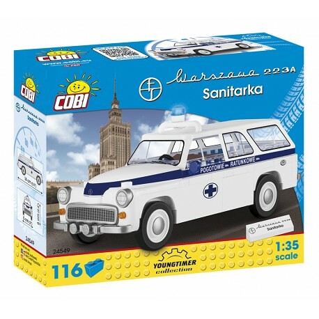 COBI WARSZAWA 223 K sanitka, 1:35, 116 k - COBI-24549 - expresní doprava