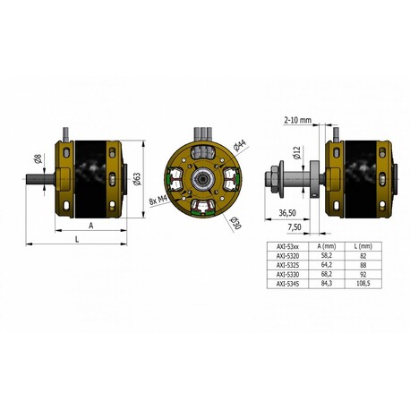 AXI 5345 / 16HD V2 Wechselstrommotor