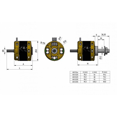 AXI 5345/16HD V2 střídavý motor