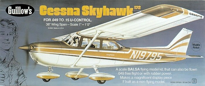 Guillow Cessna Skyhawk 172 (914mm) - 4SH0802 - expresní doprava