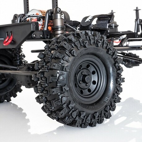 Complete CRAWLER 1/10 rubber "CLIMBER", black disc, 2 pcs.