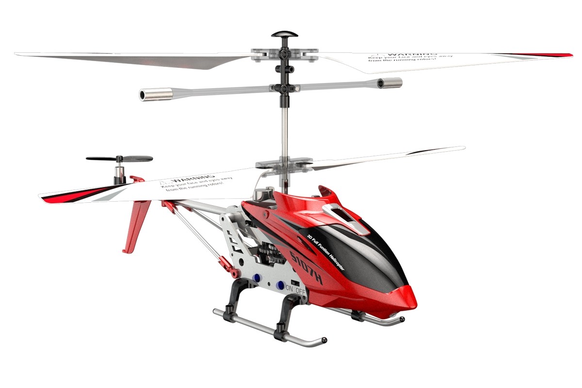 SYMA S107H - 3-kanálový mikrovrtulník(červený) - SYS107HR - expresní doprava