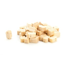 Double wooden pulley 7mm (50 pcs)