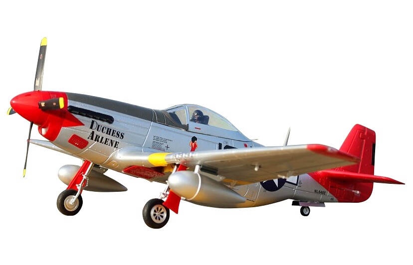 FMS P-51D Mustang "Red Tail" V8 - ARF - 4ST18901 - expresní doprava