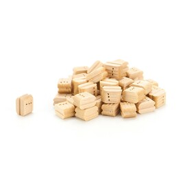 Triple wooden pulley 7.5mm (50 pcs)