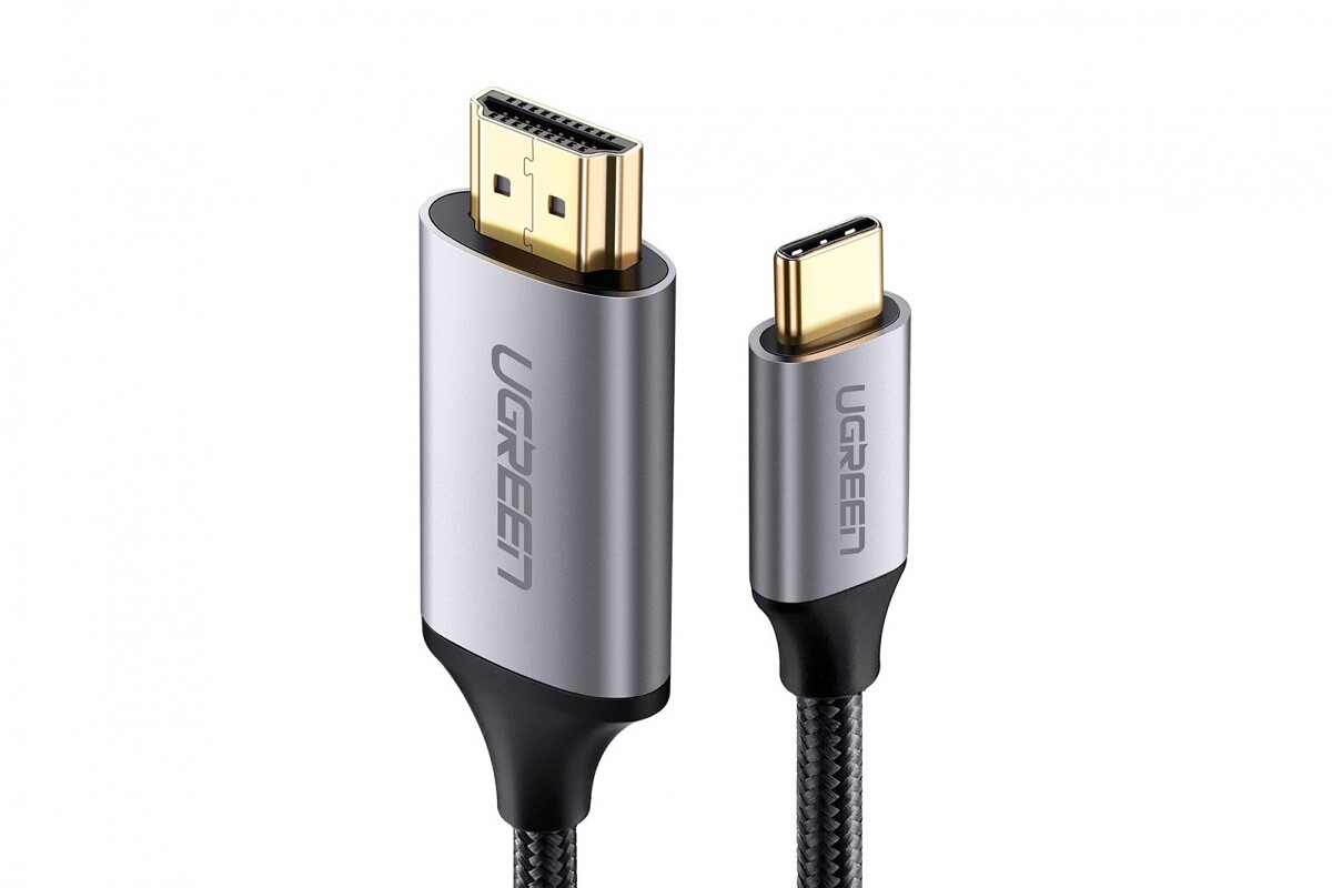 UGREEN USB-C HDMI adaptér 1.5m, sivý [1UG1220]