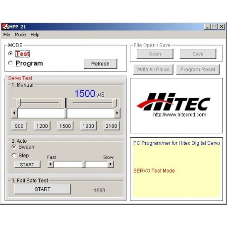 HPP-21 Tester und Programmierer für digitale Server mit PC-Schnittstelle (Mini-USB)