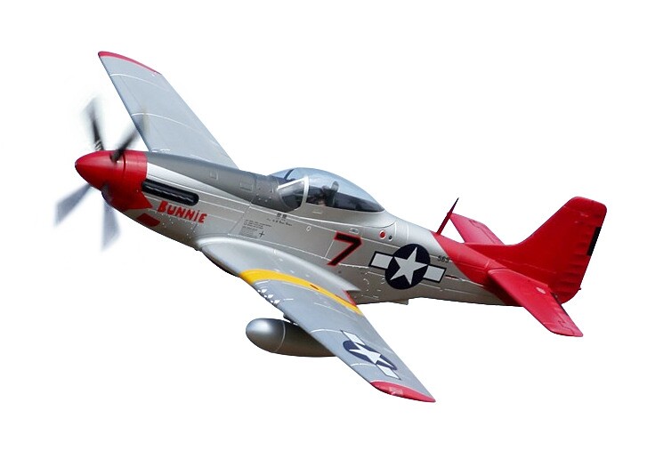 FMS Giant P-51D Mustang EPP 1700mm ARF RED TAIL - 4ST19080-AR - expresní doprava