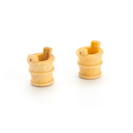 Wooden bucket 11x13mm (2 pcs)