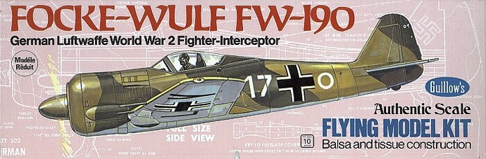 Guillow Focke-Wulf FW-190 (419mm) - 4SH0502 - expresní doprava