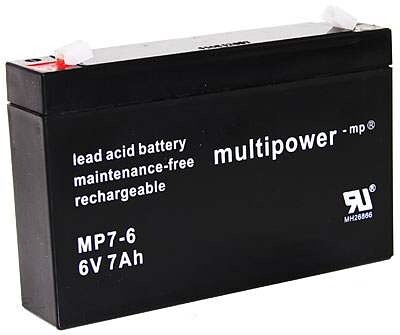 Pb akumulátor MULTIPOWER 6V/7,0Ah - 8KM8570 - expresní doprava