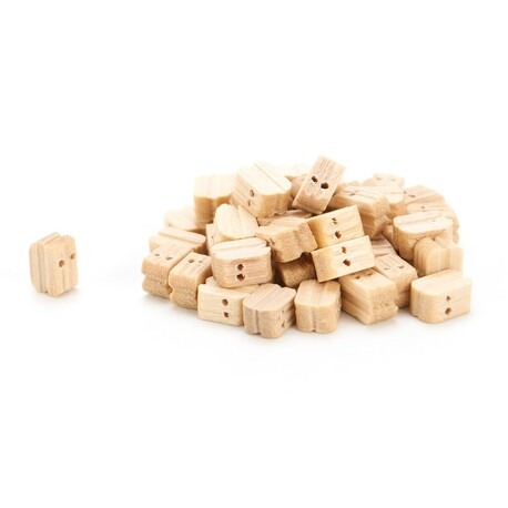 Double wooden pulley 5mm (50 pcs)