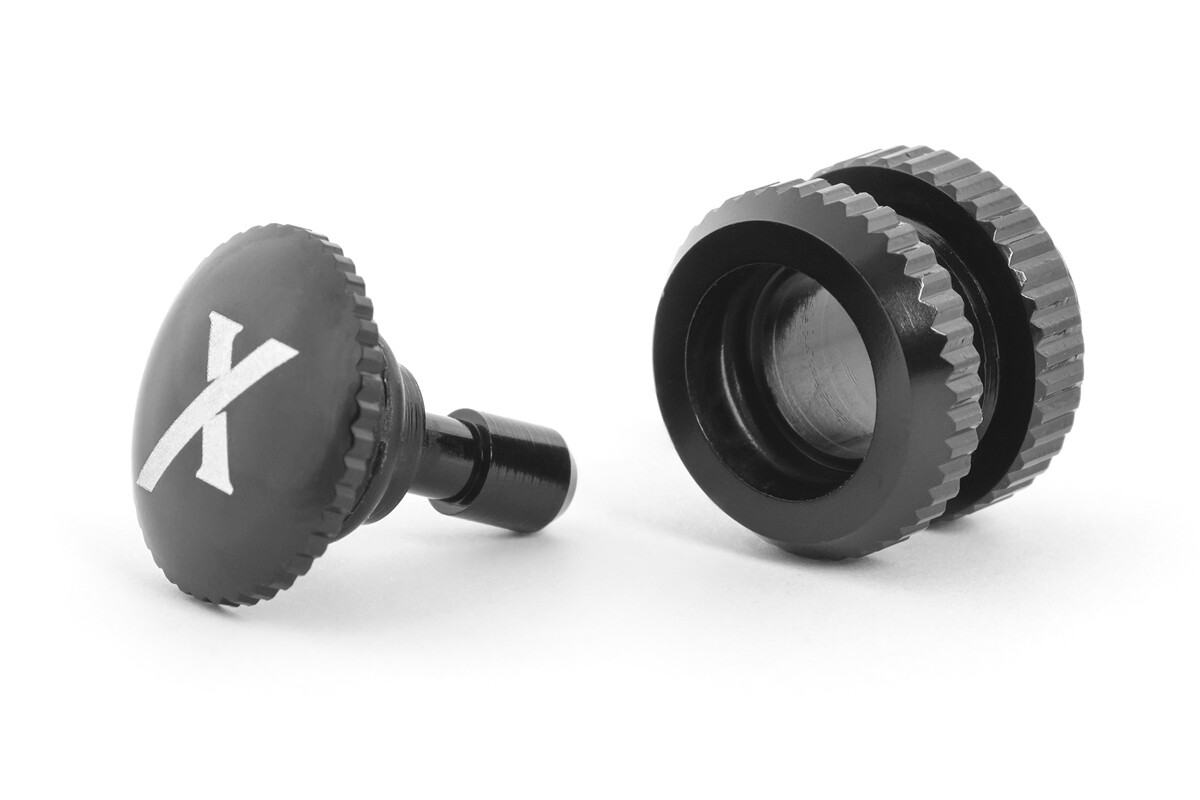 Xessories Tankovací ventil (X logo), Černý - FD-BLACK - expresní doprava