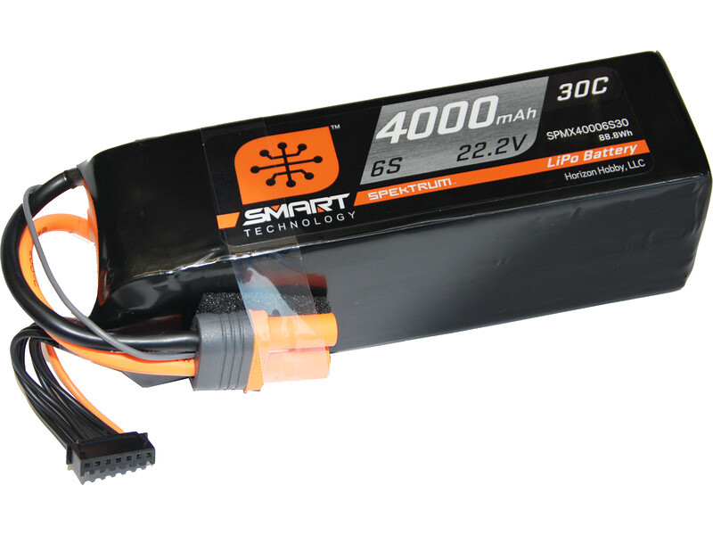 Spektrum Smart LiPo 22.2V 4000mAh 30C IC5 - SPMX40006S30 - expresní doprava