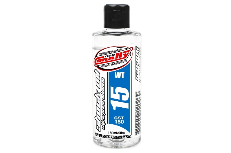 TEAM CORALLY - silikonový olej do tlumičů 15 WT (150ml) - C-81915 - expresní doprava