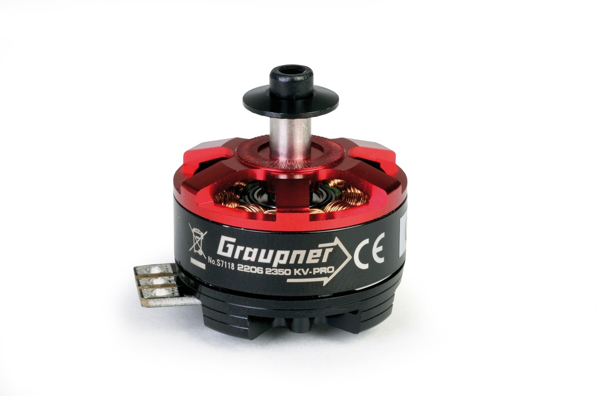 ULTRA PRO 2206-2350KV Brushless Motor CCW/ľavotočivý/tlač. a pravotočivý závit [GRS7118]