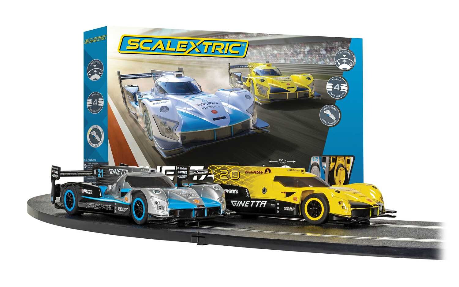 Autodráha SCALEXTRIC C1412P - Scalextric Ginetta Racers Set (1:32) - 28-C1412P - expresní doprava