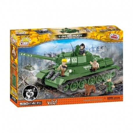 COBI T-34/85 from the film Four of a Tank and a Dog, 530k, 4f