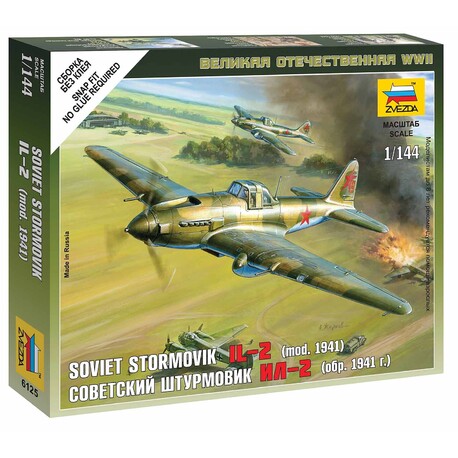 Samolot gier wojennych (II wojna światowa) 6125 - Iljuszyn IL-2 Stormovik (1: 144)