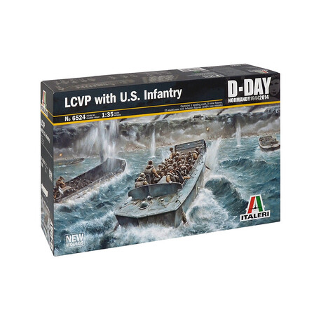 Model Kit loď 6524 - LCVP with US INFANTRY (1:35)